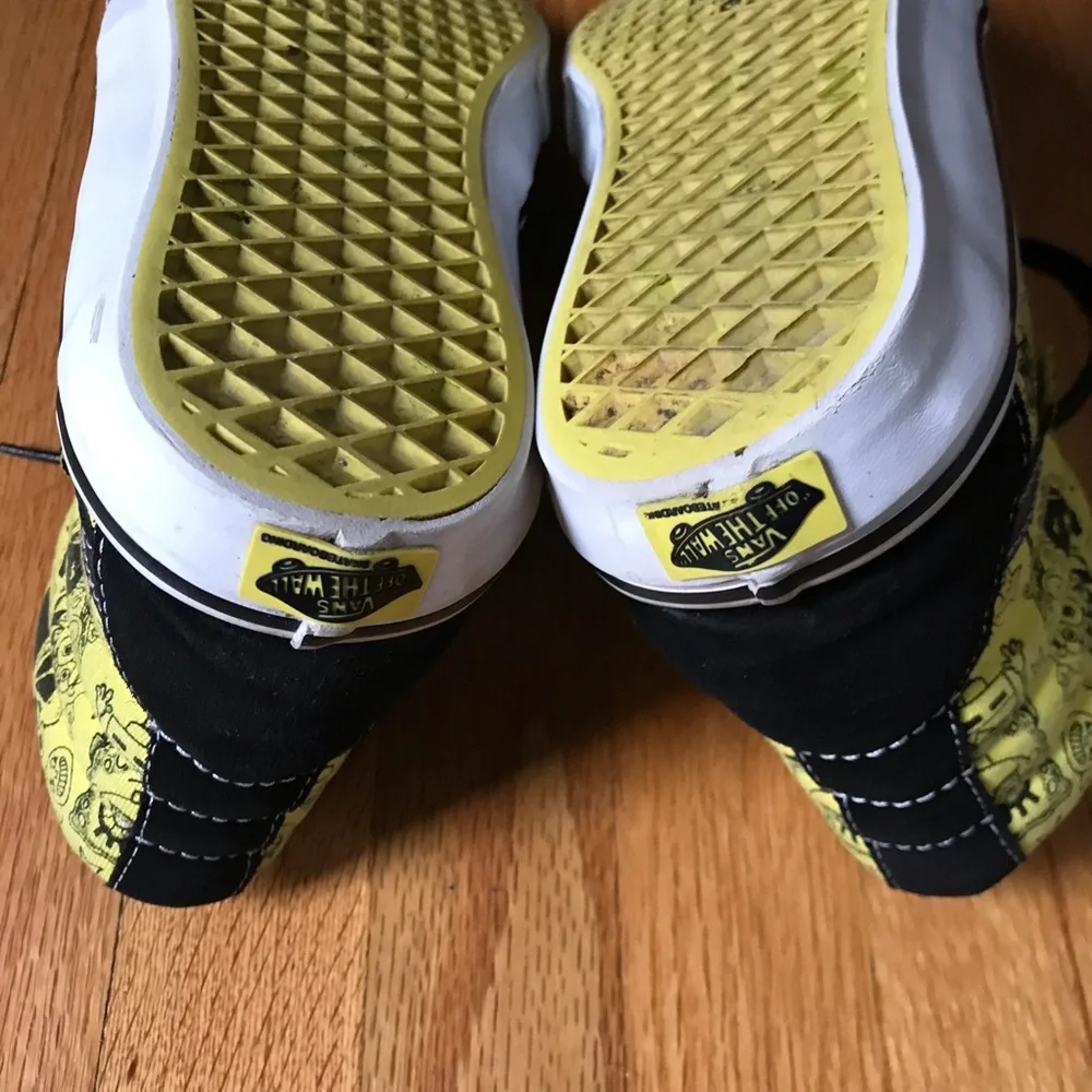 Vans X Gigliotti Spongebob Black & Yellow High-Top Skate Sneakers 11